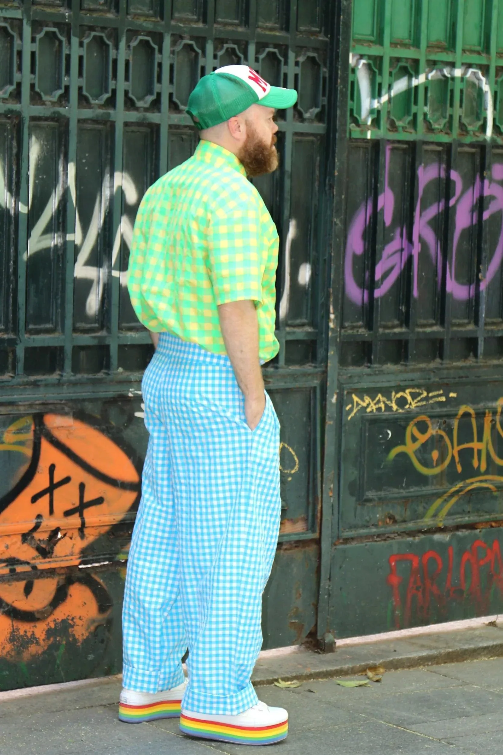 PANTALON VICHY AZUL HOMBRE - Image 5