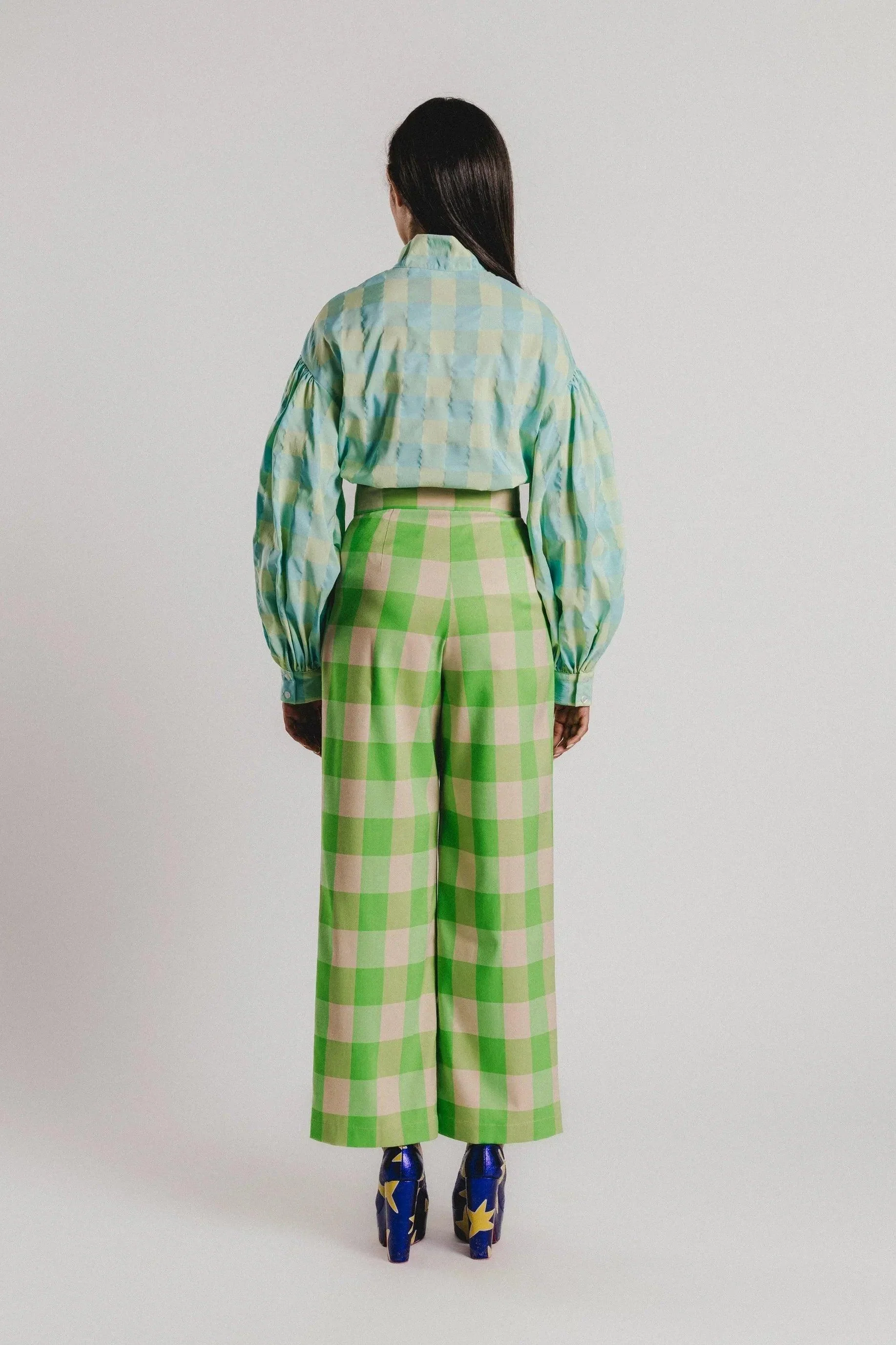 PANTALON VICHY VERDE - Image 3