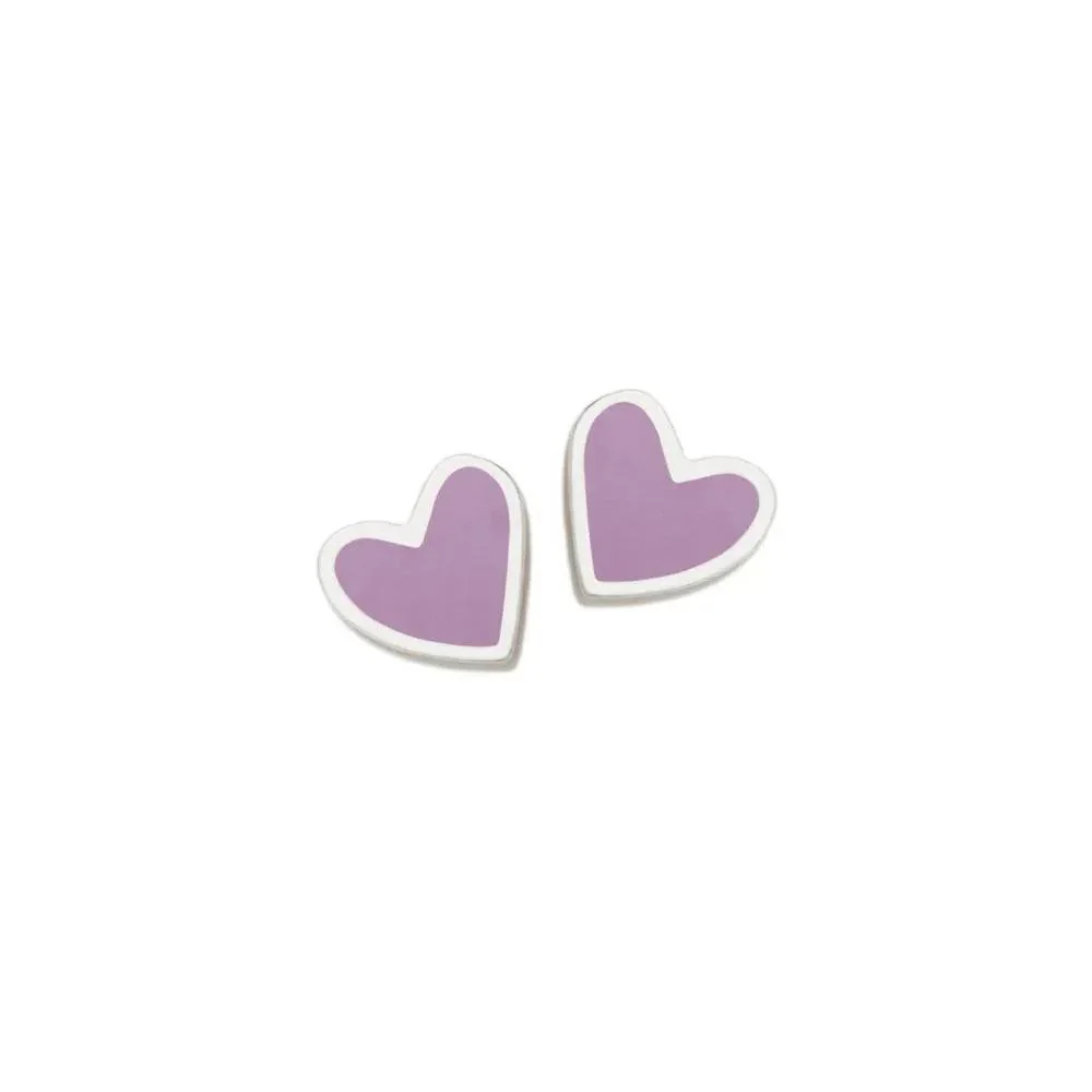 PENDIENTES MALVA CORAZON