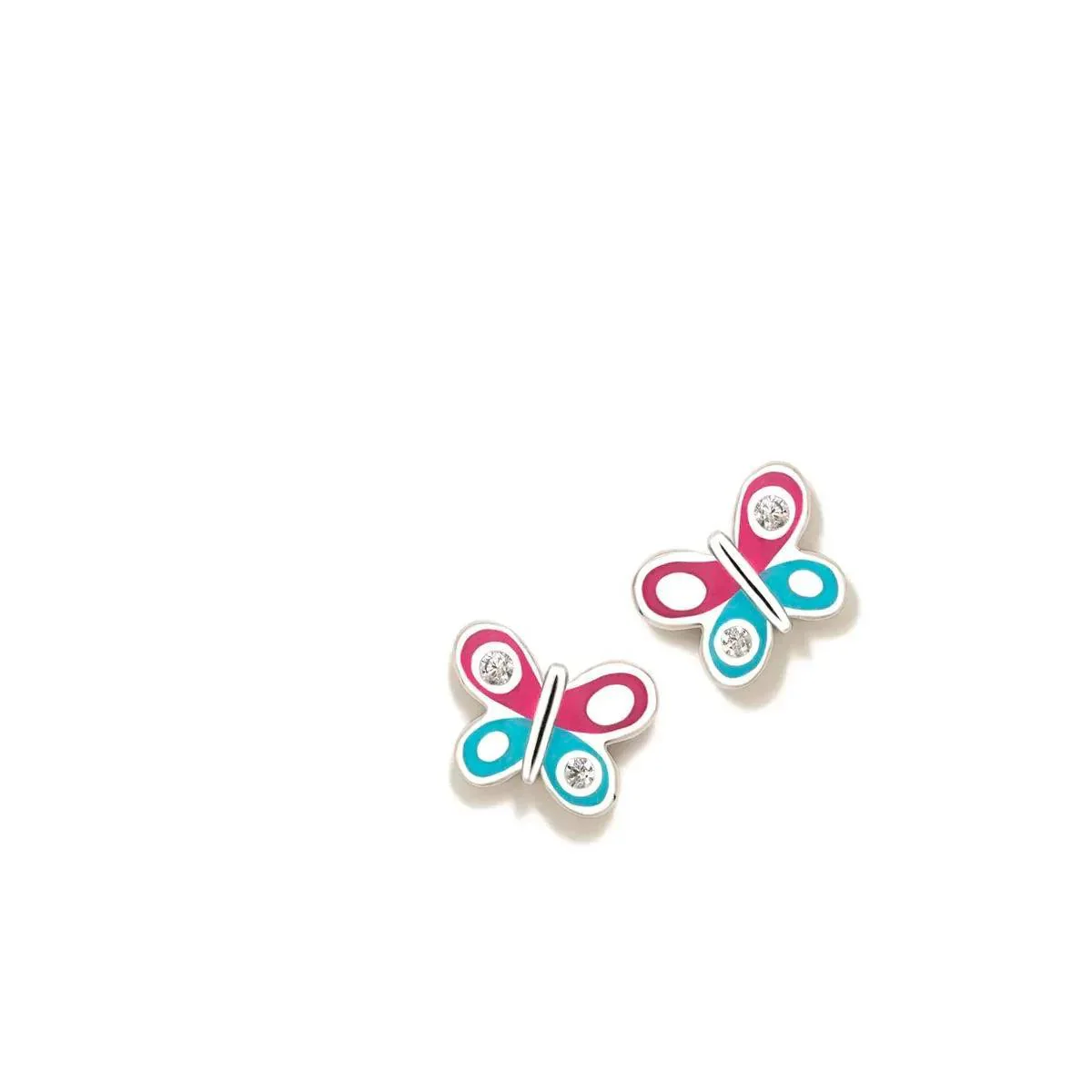 PENDIENTES MARIPOSA DIVERSIONES FUCSIA AGUA