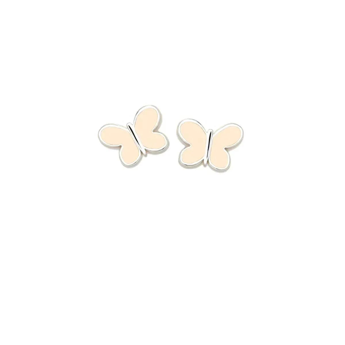 PENDIENTES NARANJA PASTEL MARIPOSA