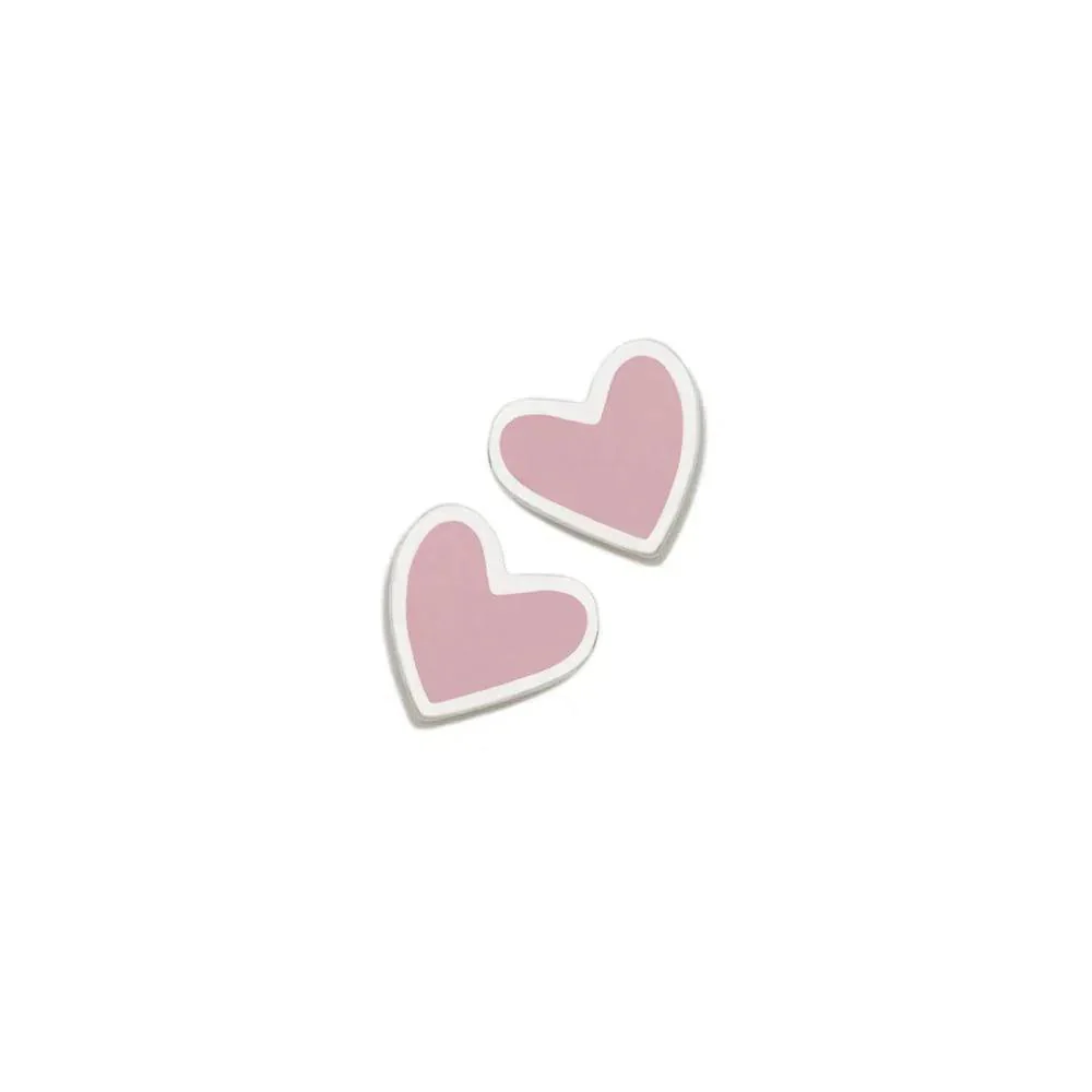 PENDIENTES ROSA CORAZON