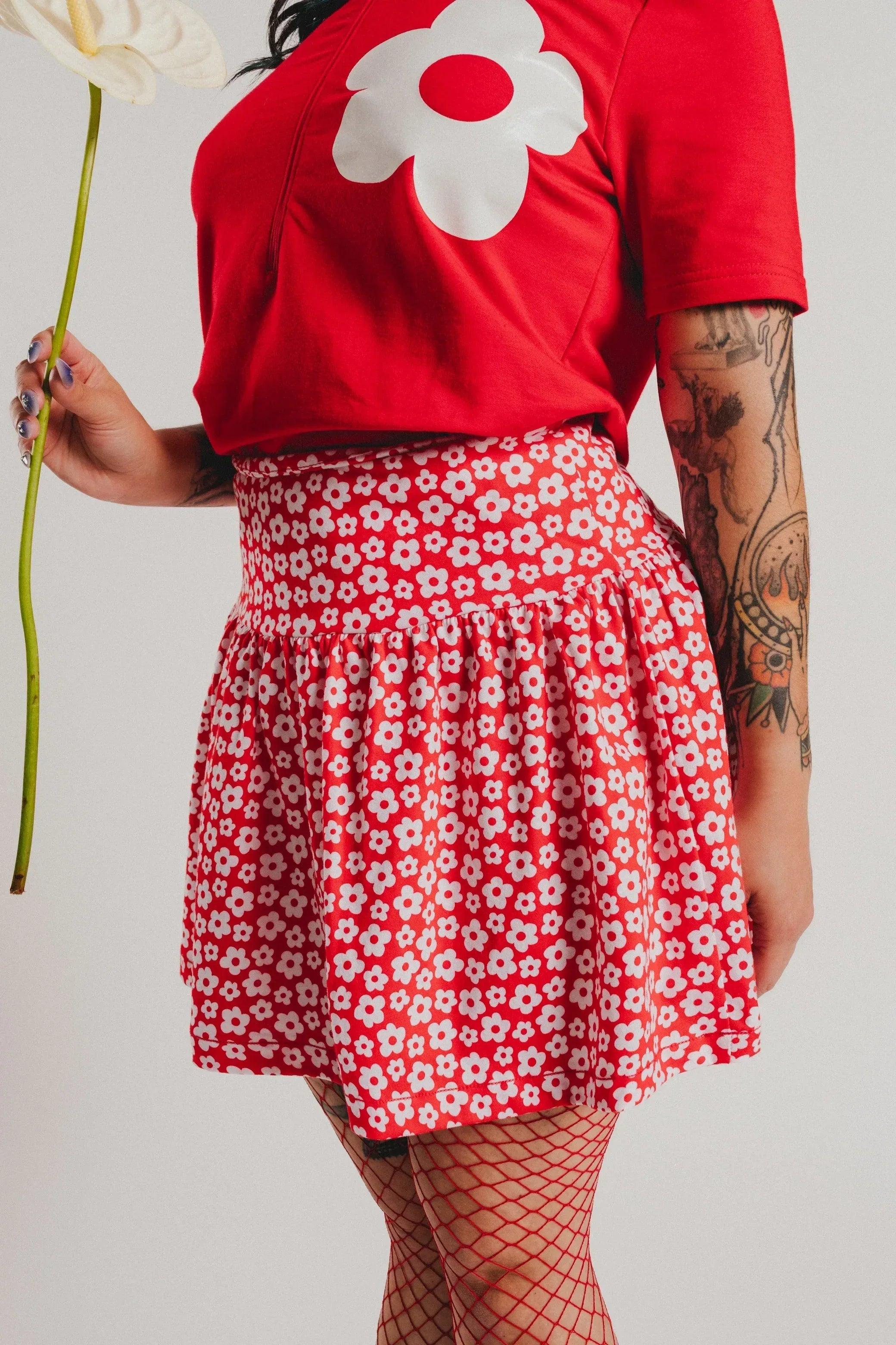CAMISETA/POLO ROJO FLOR CREMALLERA - Image 3