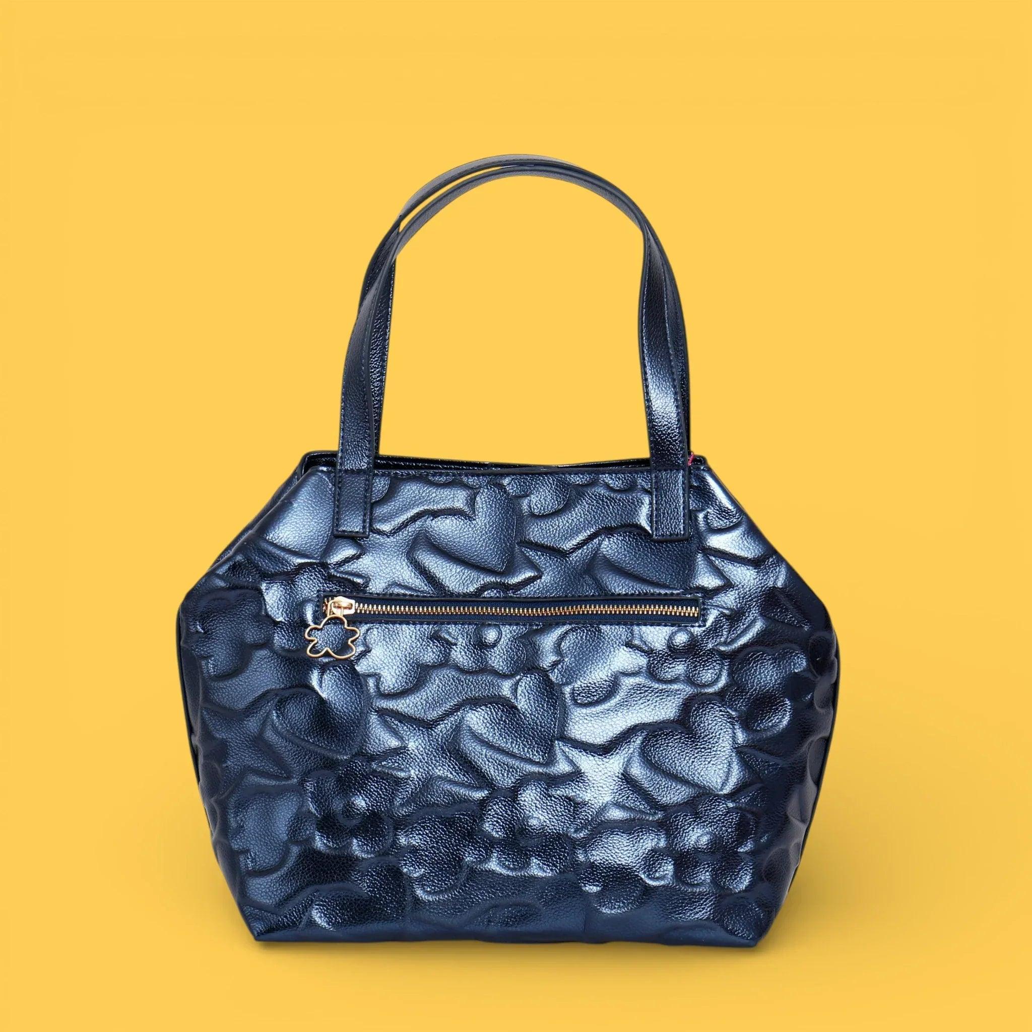 TOTE GRABADO ICONOS AZUL - Image 3