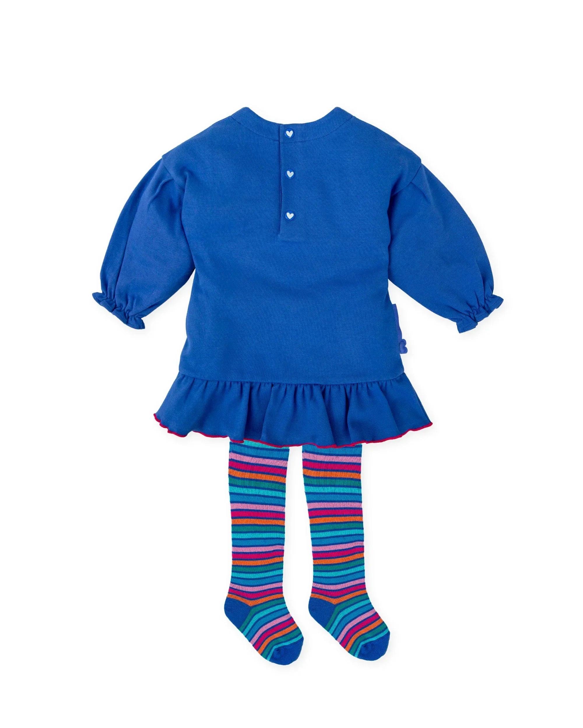 VESTIDO CORAZÓN AZUL ELECTRICO CON LEOTARDOS - Image 2