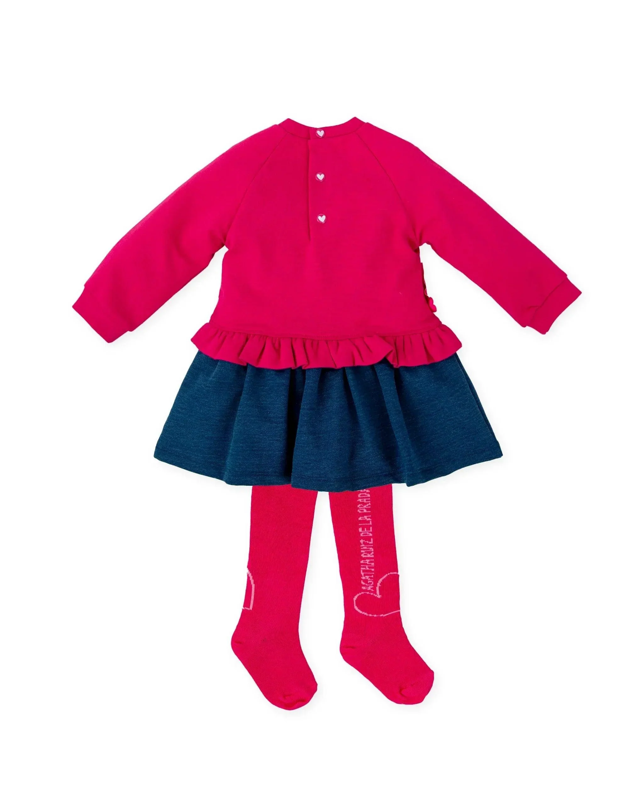 VESTIDO CORAZÓN ÍNDIGO CON LEOTARDOS - Image 4