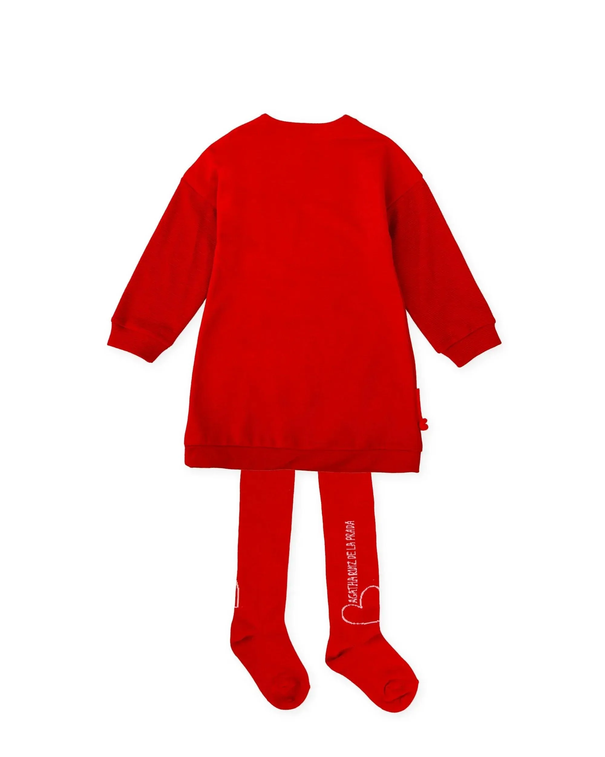 VESTIDO CORAZÓN ROJO CON LEOTARDOS - Image 2
