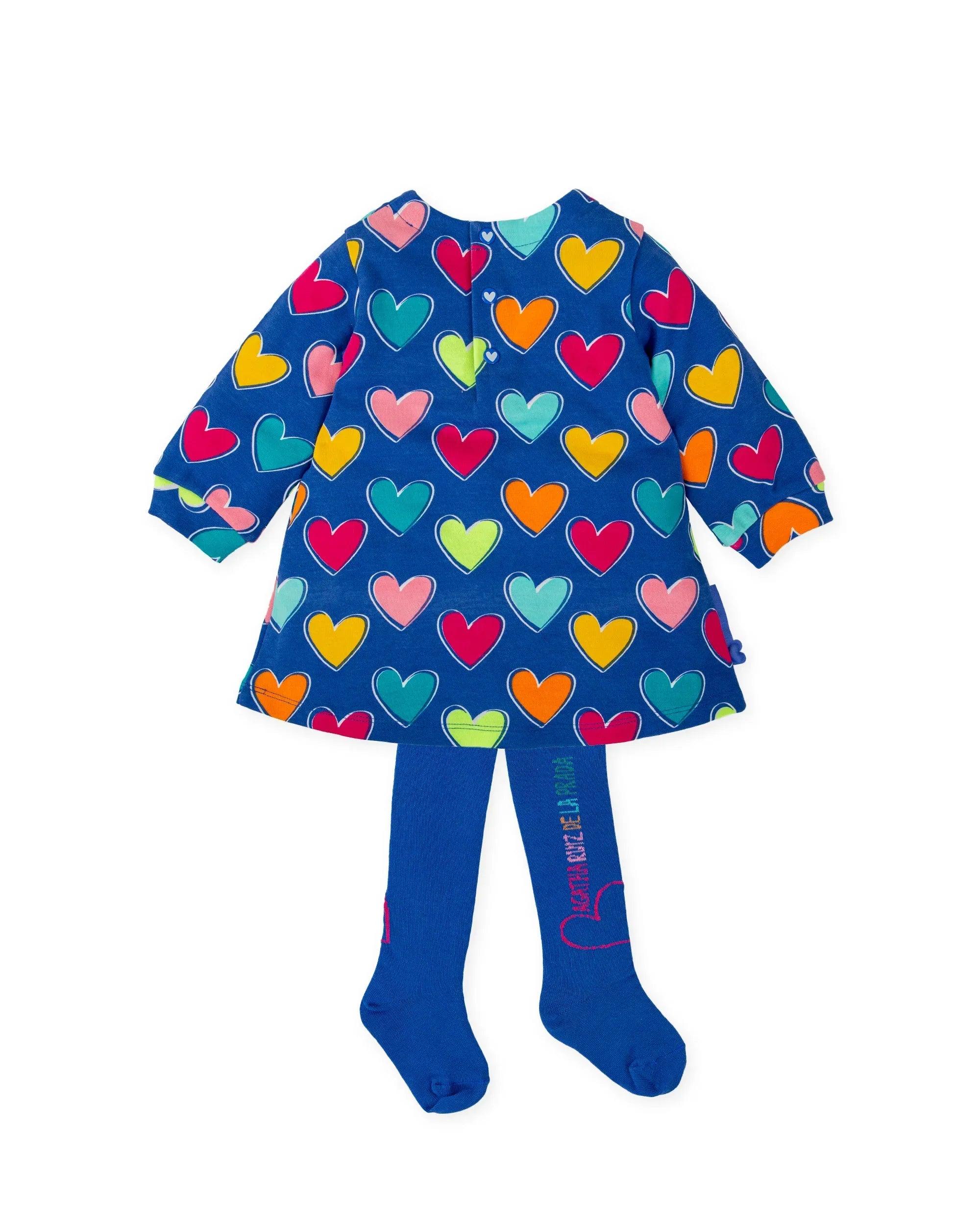 VESTIDO CORAZONES AZUL ELÉCTRICO CON LEOTARDOS - Image 2