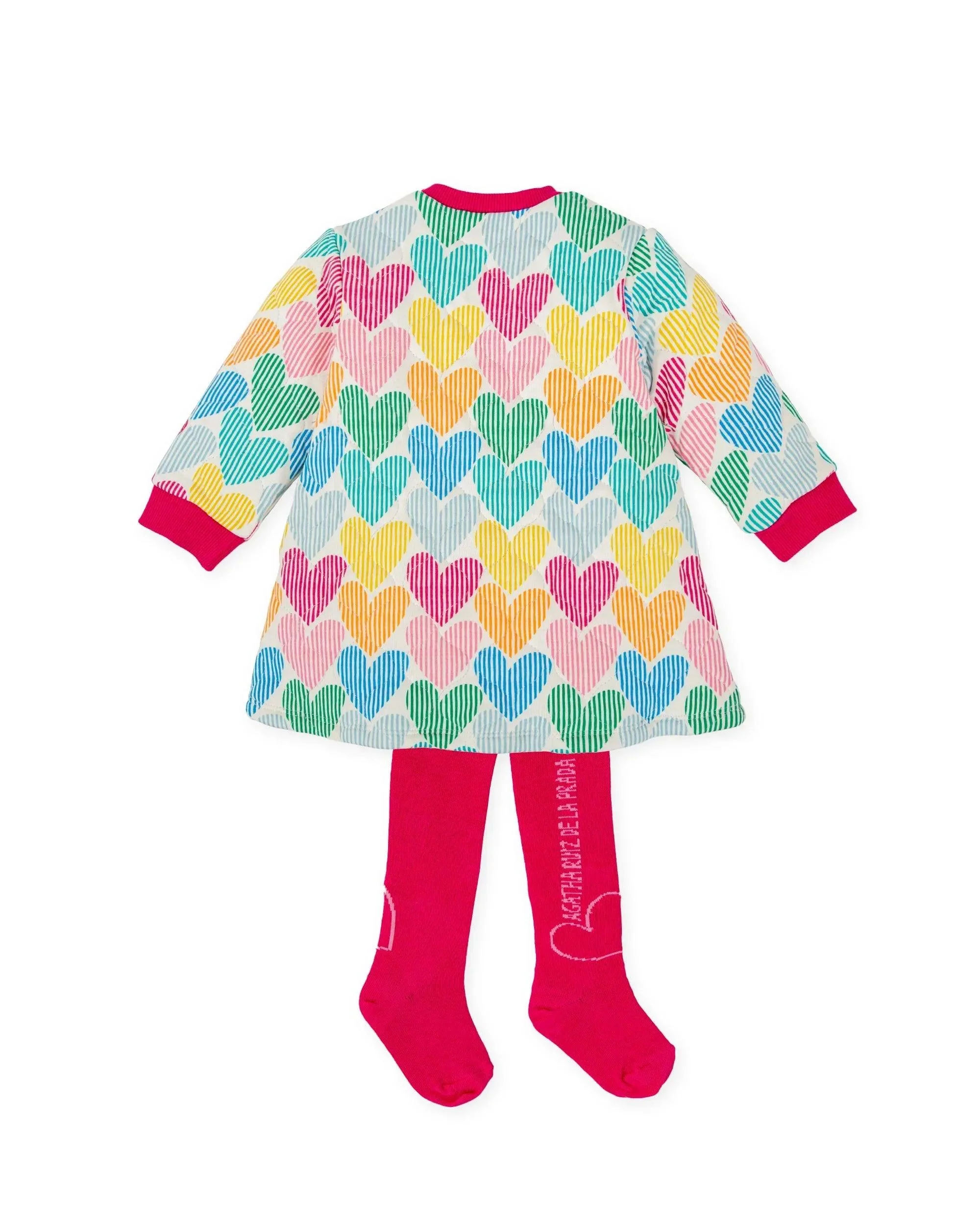 VESTIDO CORAZONES MULTICOLOR CON LEOTARDOS - Image 2