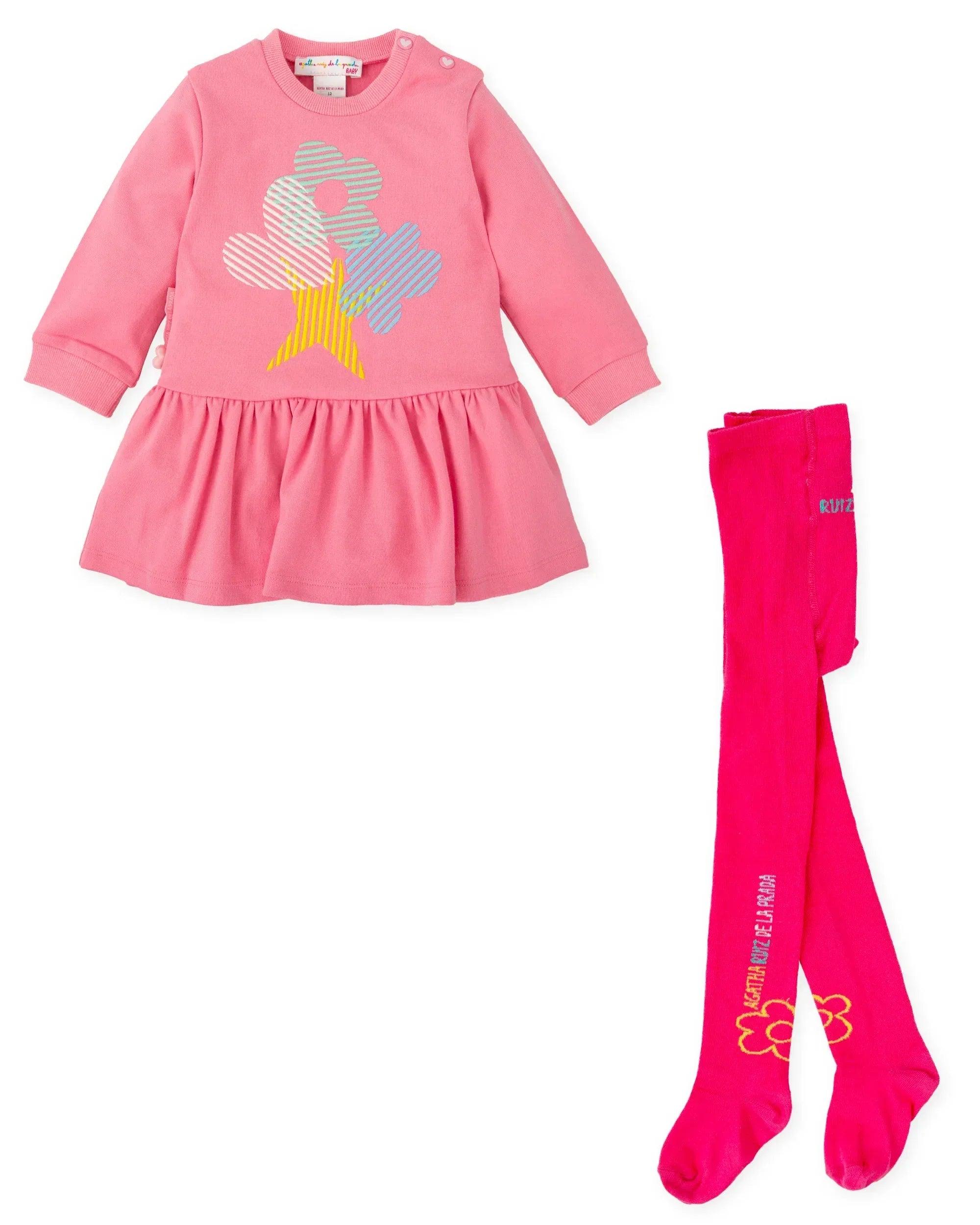 VESTIDO ICONOS FRESA CON LEOTARDOS - Image 3