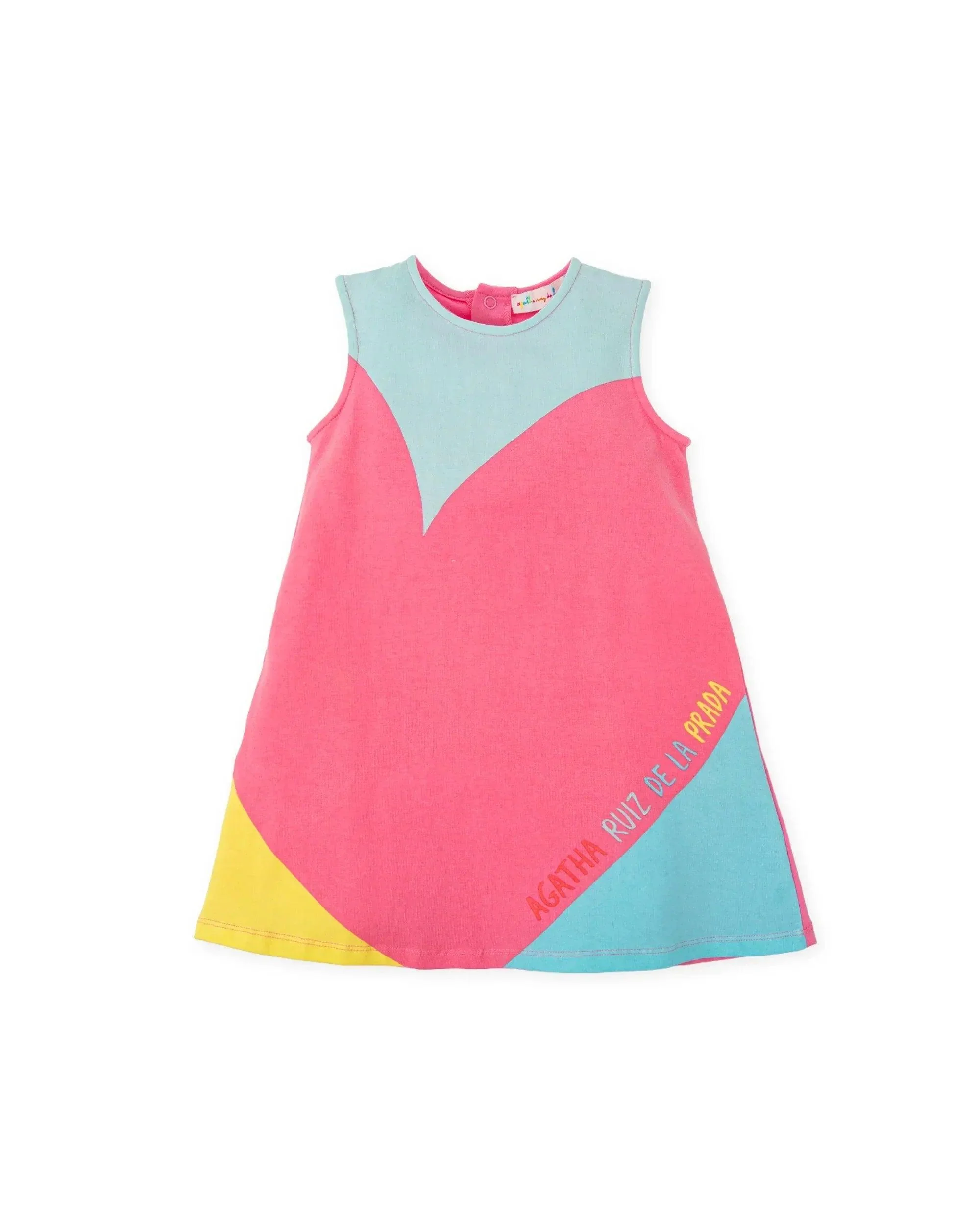 VESTIDO SIN MANGAS CORAZON PUNTO LISO