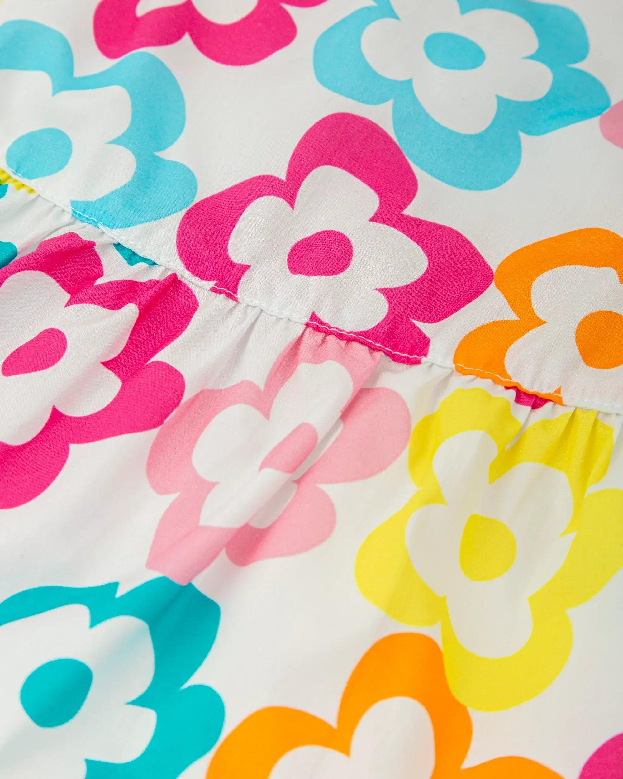 VESTIDO TIRANTES FLORES DE COLORES - Image 3