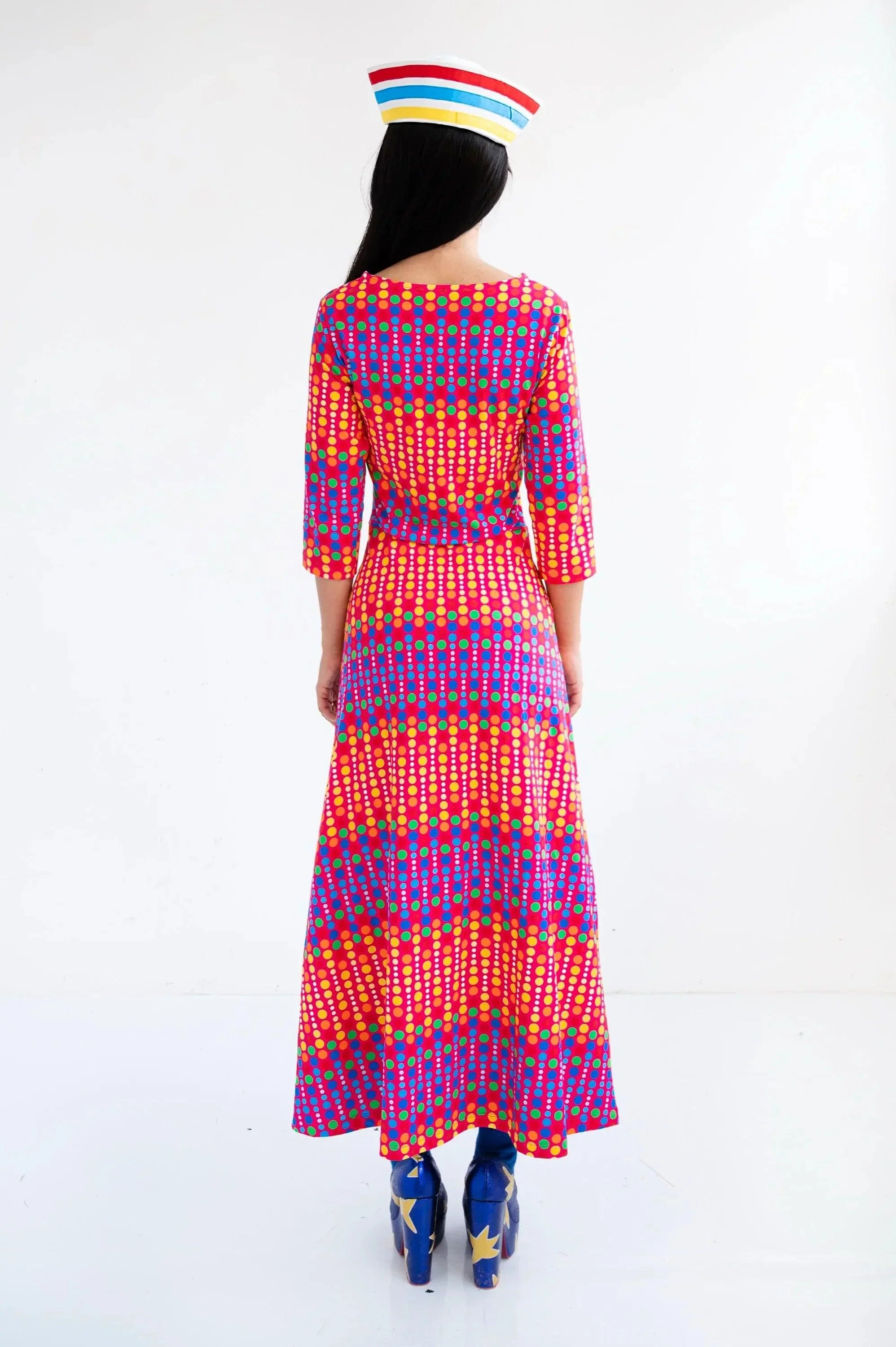 VESTIDO TOPOS MULTICOLOR - Image 6