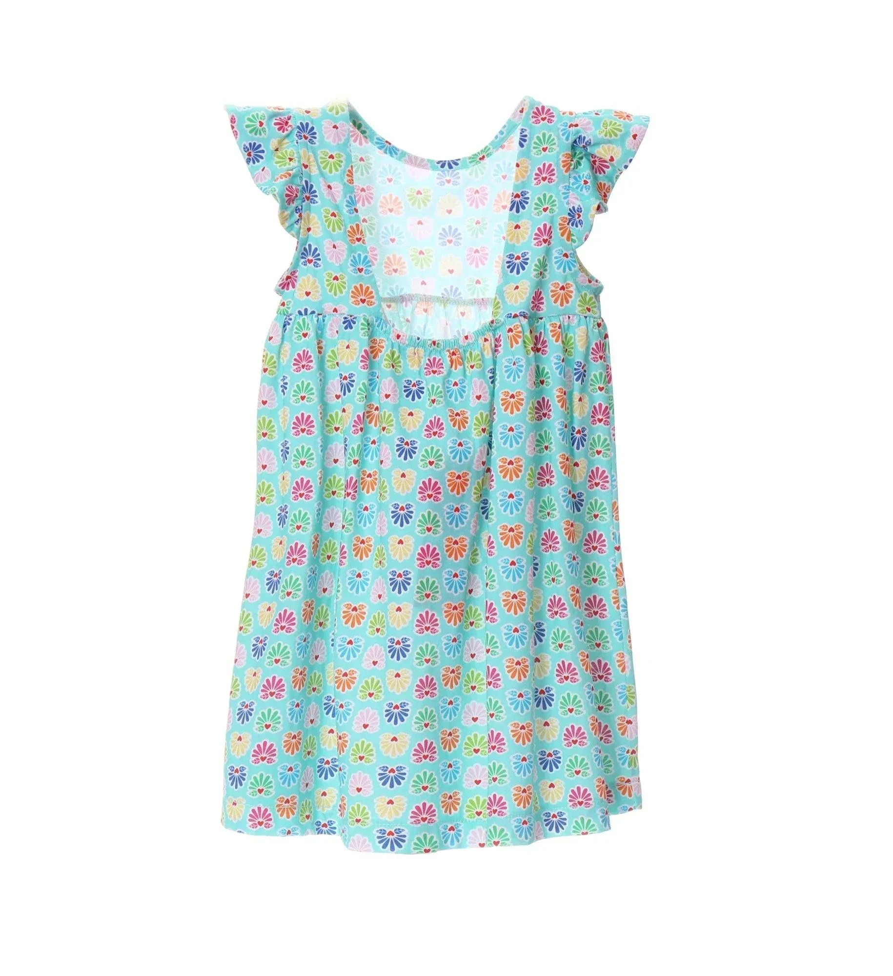 VESTIDO TURQUESA ESTAMPADO - Image 2
