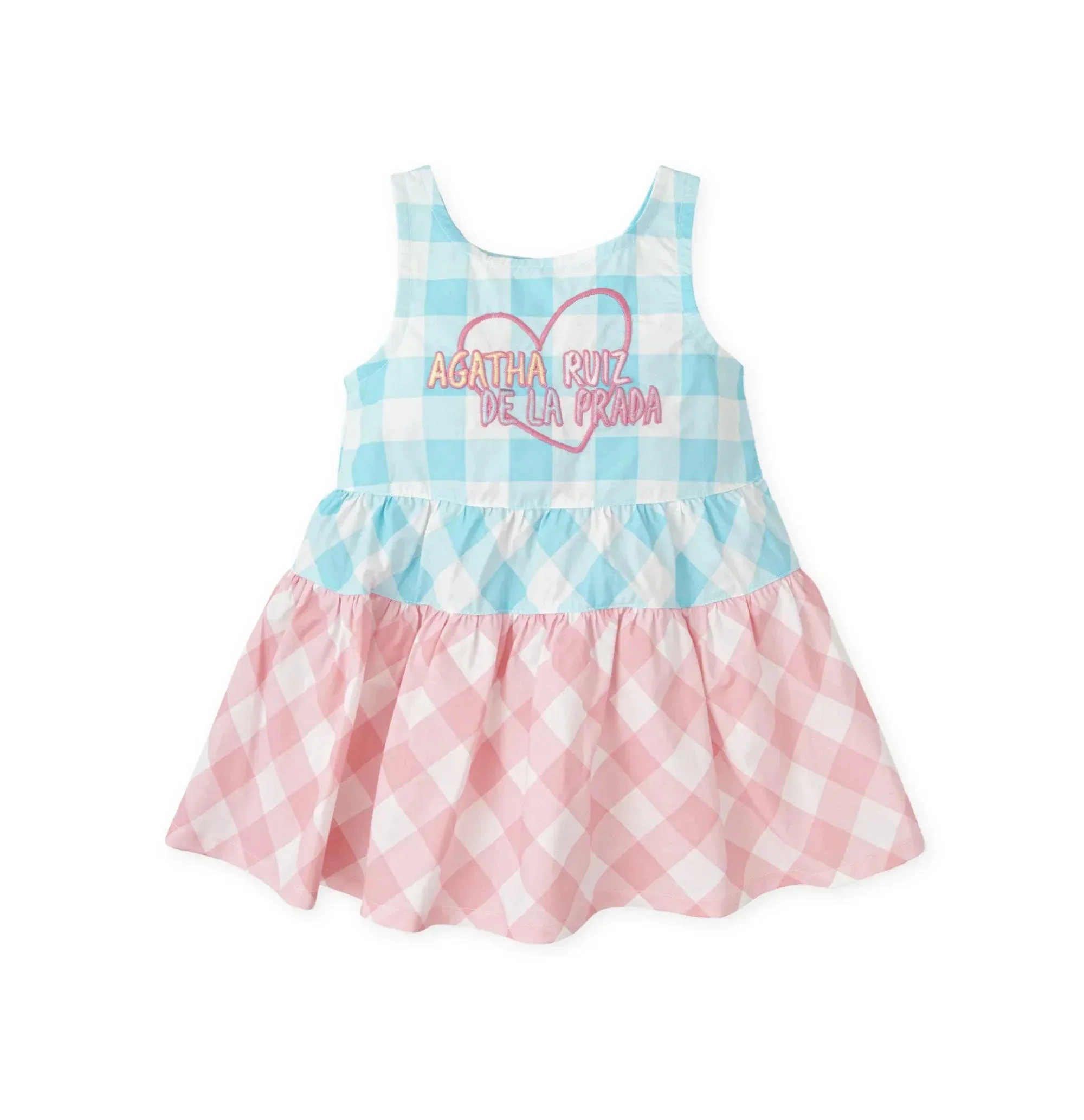 VESTIDO VICHY AZUL/ROSA - Image 2